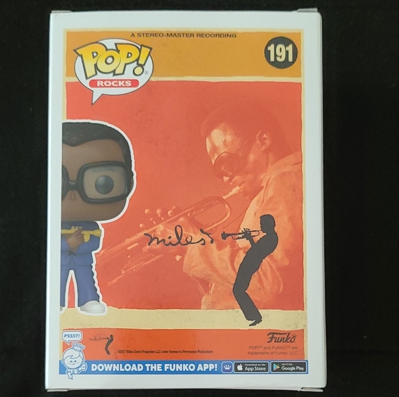 NEW Authentic Funko Pop! Rocks Miles Davis in Blue Suit - Picture 3 of 4